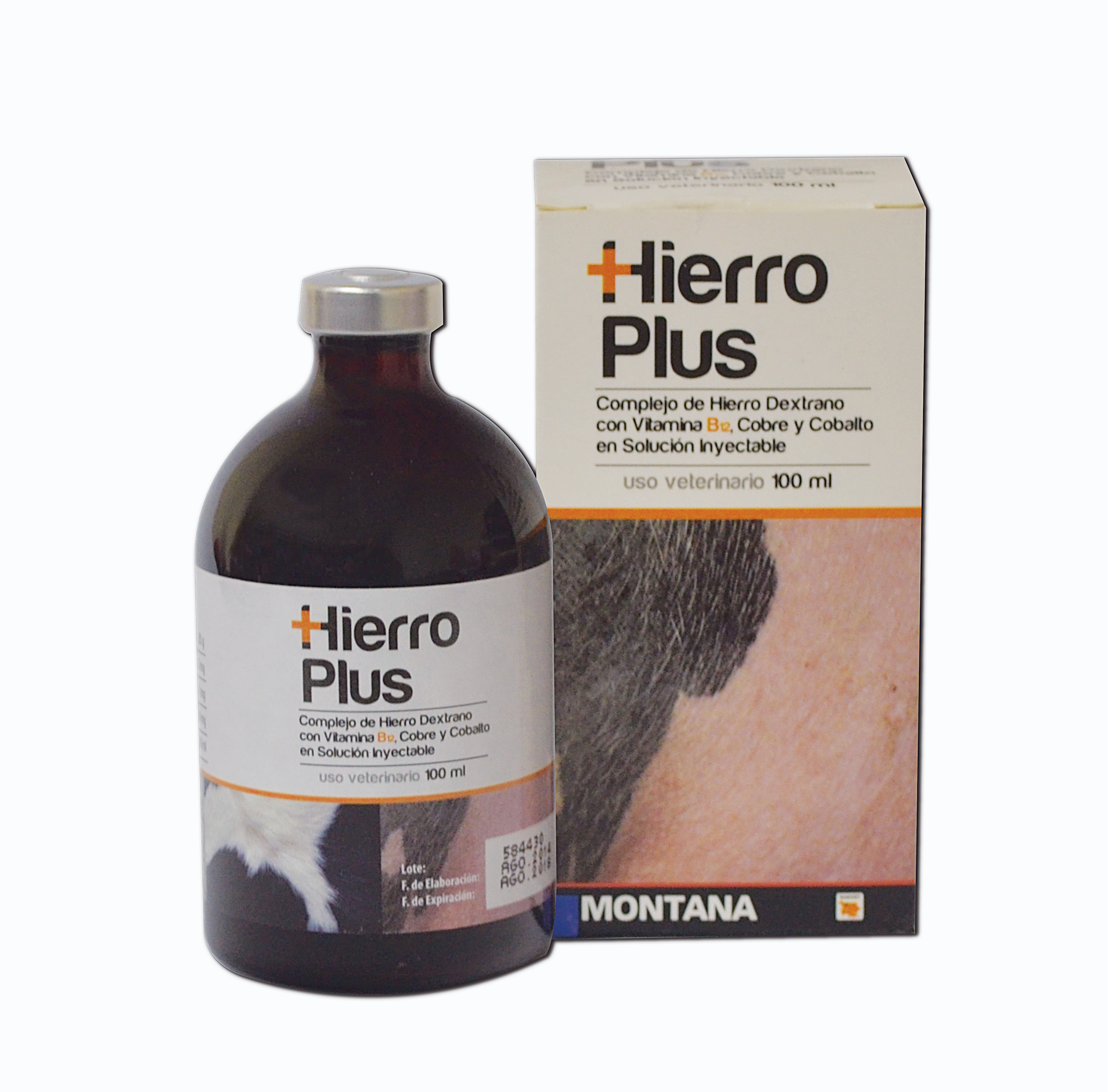 HIERRO_PLUS Complejo de Hierro Dextrano con Vitamina B12 inyectable